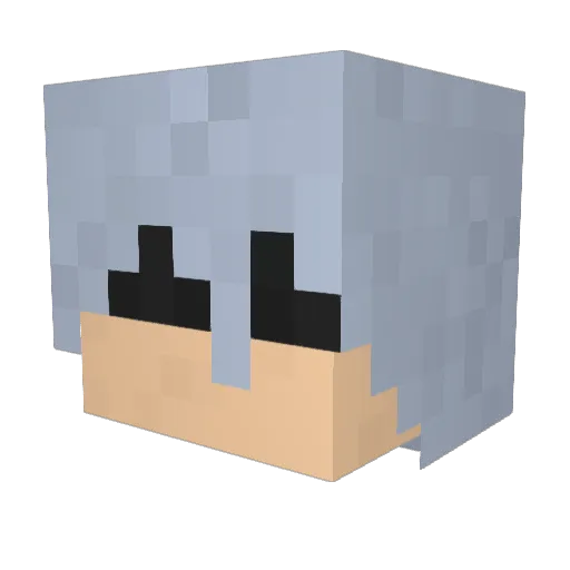 HonoredJack Minecraft avatar head, 3D render