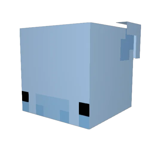 Honourful Minecraft avatar head, 3D render
