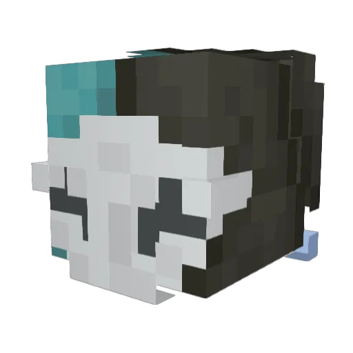 Honren Minecraft avatar head, 3D render