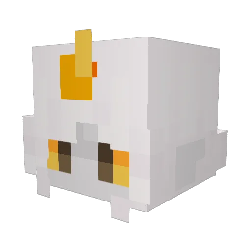 Honteei Minecraft avatar head, 3D render
