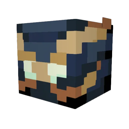 Honxy_Dxw Minecraft avatar head, 3D render