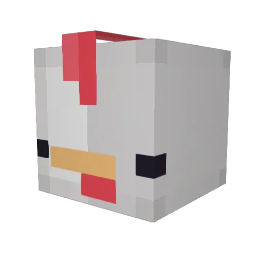 HonyBreadCZ Minecraft avatar head, 3D render