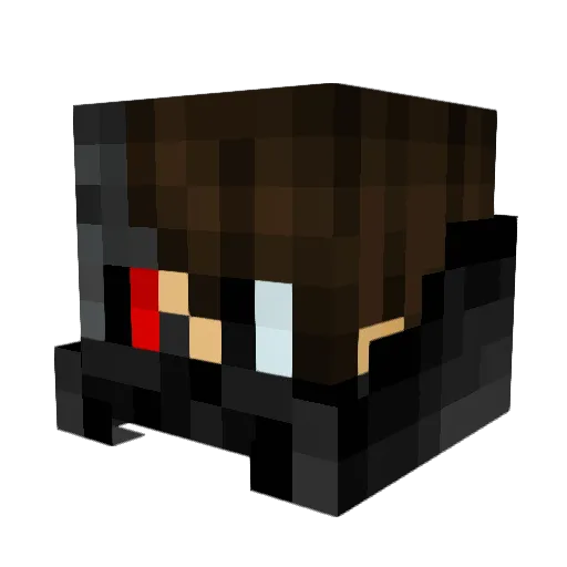 Honzartista Minecraft avatar head, 3D render