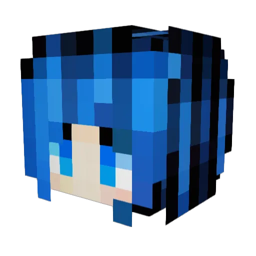 Honzicek Minecraft avatar head, 3D render