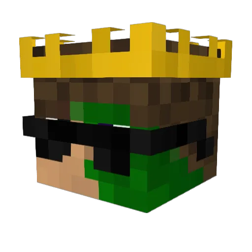 Honzix962_CZ Minecraft avatar head, 3D render