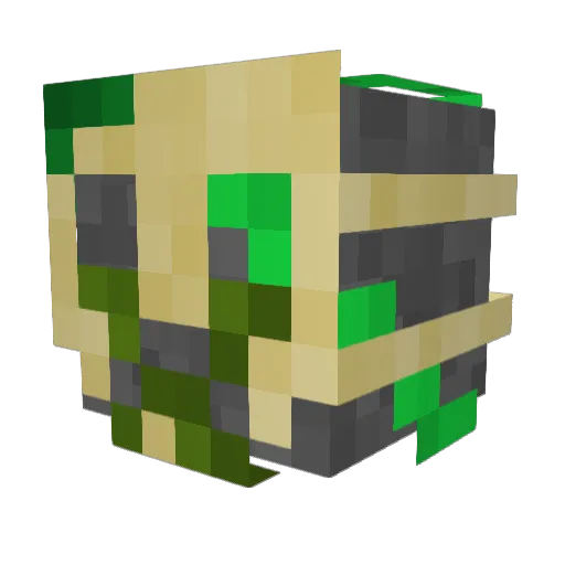 HoobleDooble Minecraft avatar head, 3D render