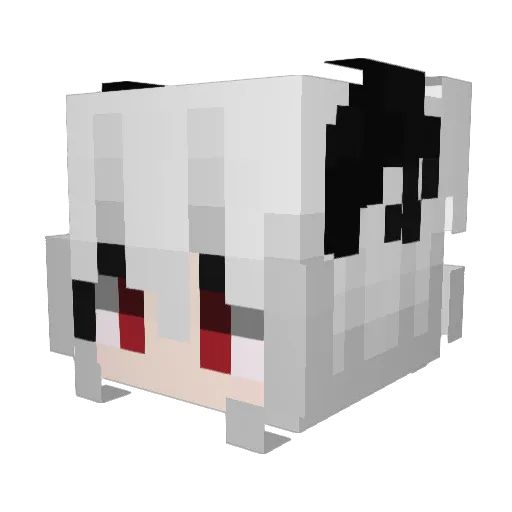 HoodLegend15re Minecraft avatar head, 3D render