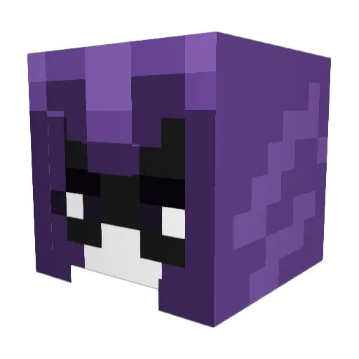 Hooded_Raven Minecraft avatar head, 3D render