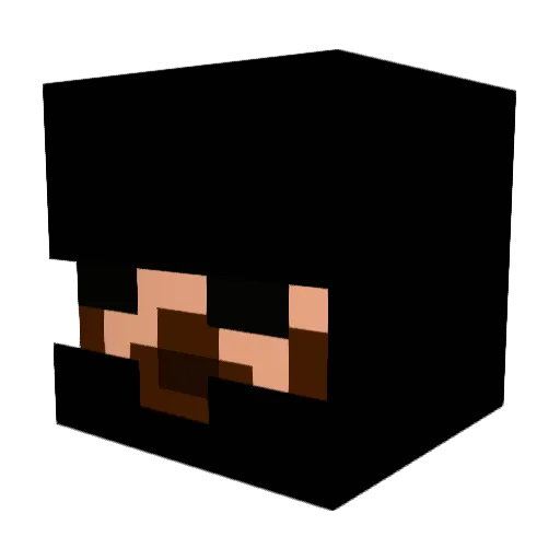HoodieHamid Minecraft avatar head, 3D render