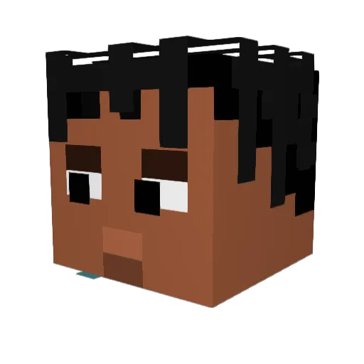 HoodieOnJay Minecraft avatar head, 3D render