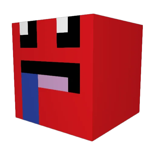 HoodiePrez06 Minecraft avatar head, 3D render