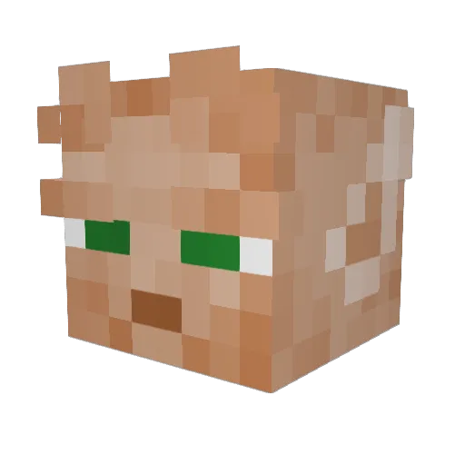 HoodieTheFirst Minecraft avatar head, 3D render