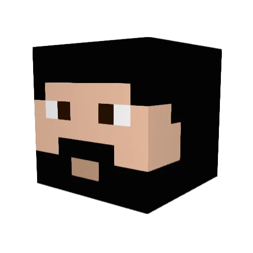 Hoodooism Minecraft avatar head, 3D render
