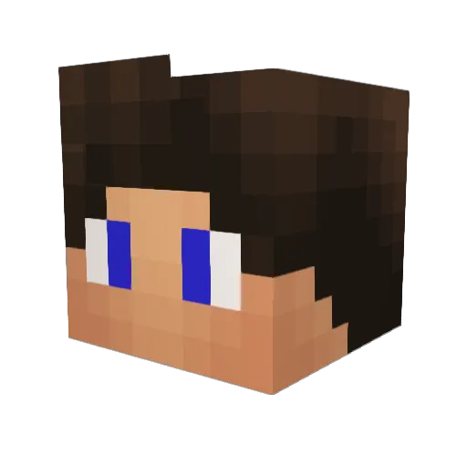 HoodratSlayer Minecraft avatar head, 3D render