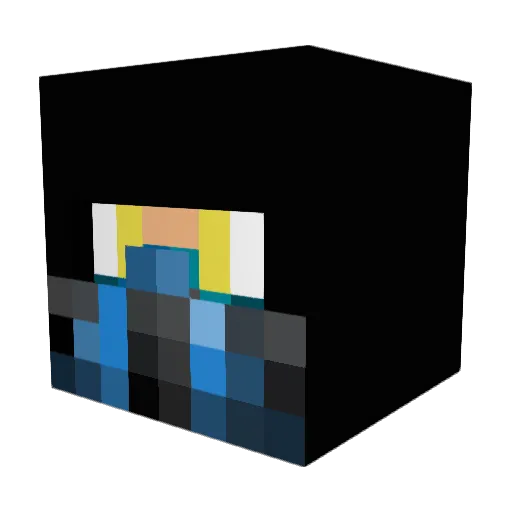 Hoodsie65 Minecraft avatar head, 3D render
