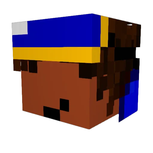 Hoody1099 Minecraft avatar head, 3D render
