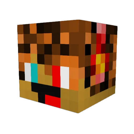 Hoodyboy7 Minecraft avatar head, 3D render