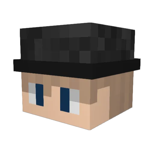 Minecraft-Avatar von HoodzeN: Kopf als 3D-Render