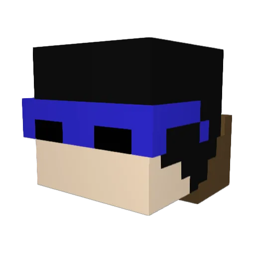 Hoogalaga Minecraft avatar head, 3D render