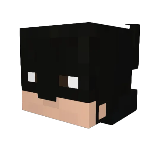 Hoogos Minecraft avatar head, 3D render