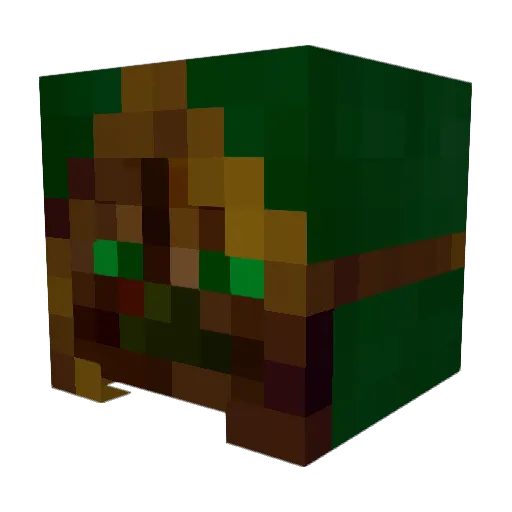 Hoohoo2 Minecraft avatar head, 3D render