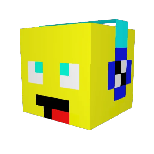 Hook_koller Minecraft avatar head, 3D render