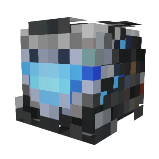 Hookzy Minecraft avatar head, 3D render
