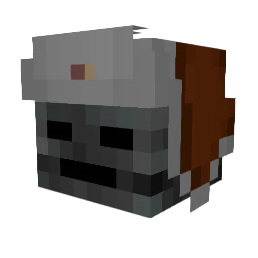 Hooligoonie Minecraft avatar head, 3D render