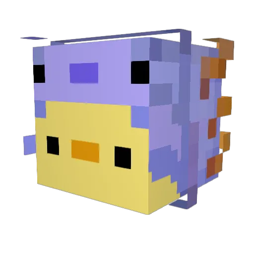 Hoomings Minecraft avatar head, 3D render