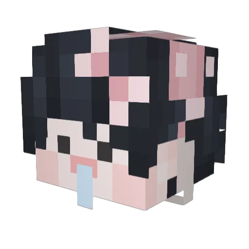 Hoon0318 Minecraft avatar head, 3D render