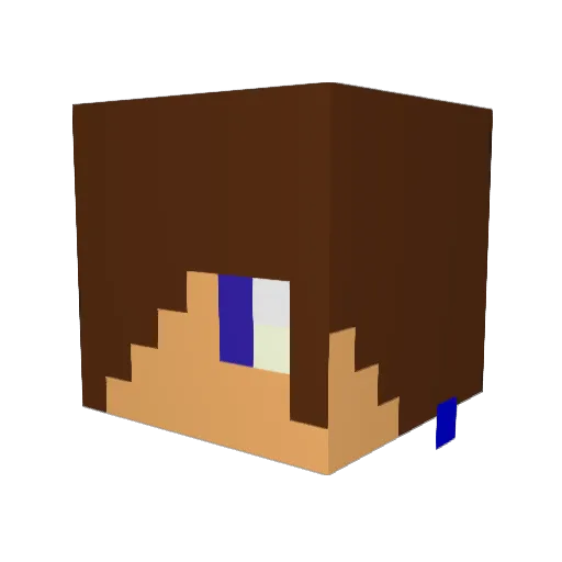 Hoon4life Minecraft avatar head, 3D render