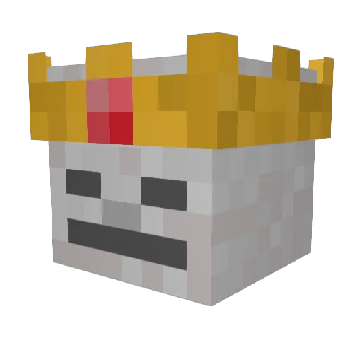 Hoonf Minecraft avatar head, 3D render
