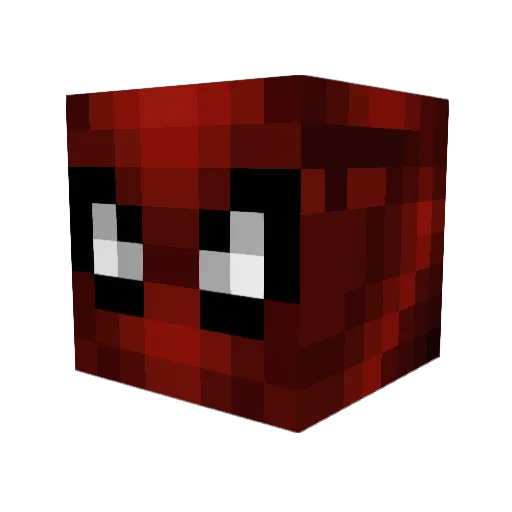 Hoooden Minecraft avatar head, 3D render