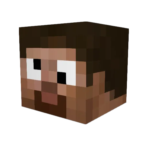 Hooooomer Minecraft avatar head, 3D render