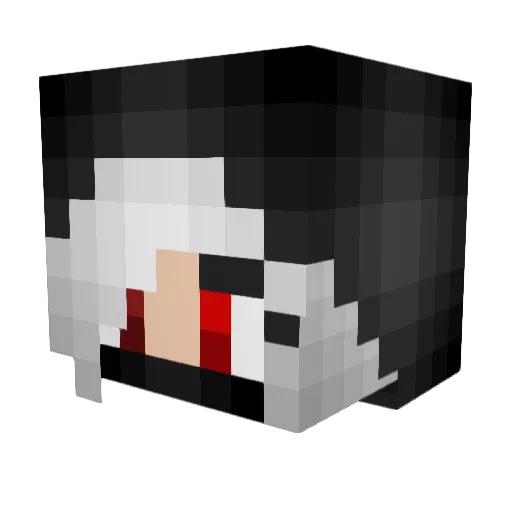HoopJ Minecraft avatar head, 3D render