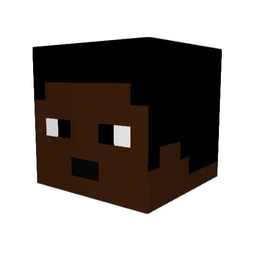 HoopSnek Minecraft avatar head, 3D render