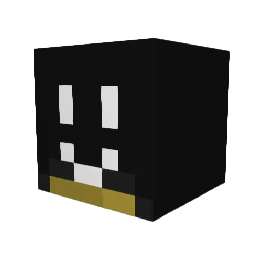 HoopWheat Minecraft avatar head, 3D render