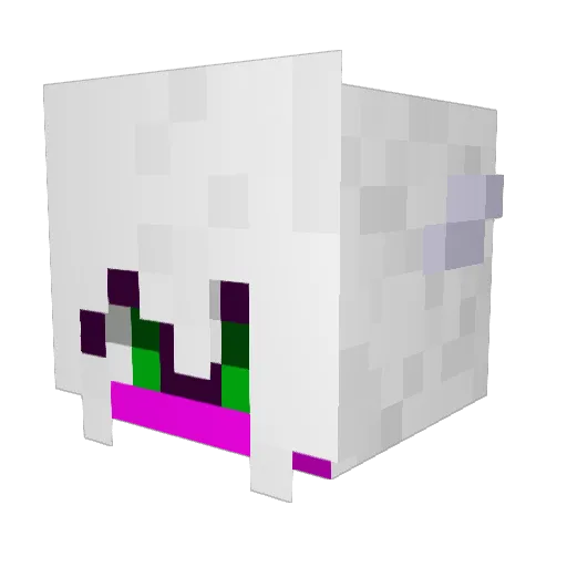 Hoopa1979 Minecraft avatar head, 3D render