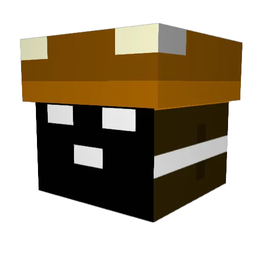 Hoopiman Minecraft avatar head, 3D render