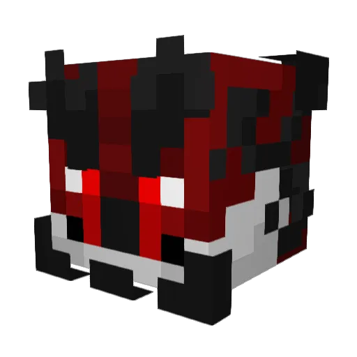Hoori3 Minecraft avatar head, 3D render