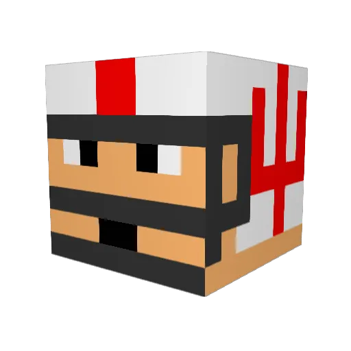 Hoosier20 Minecraft avatar head, 3D render