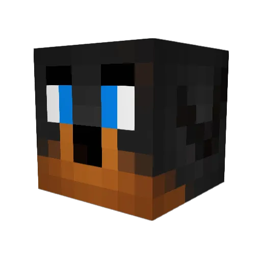 HootTheOwl Minecraft avatar head, 3D render