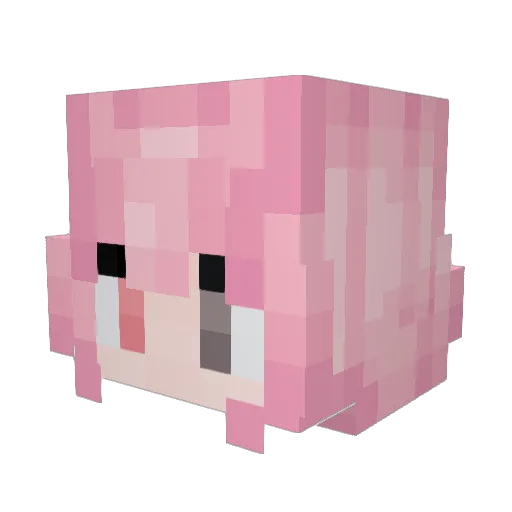 HoozieSM Minecraft avatar head, 3D render