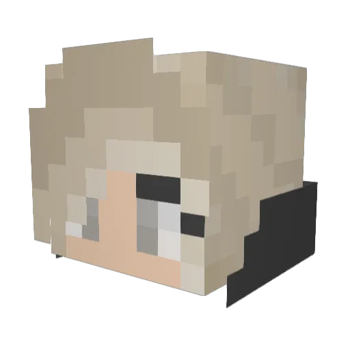 Hope2000 Minecraft avatar head, 3D render