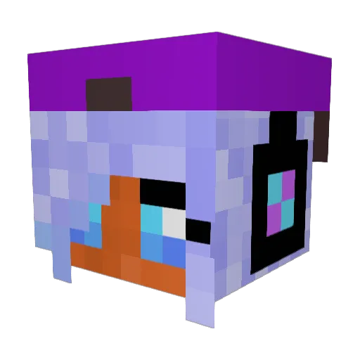 HopeBlack124 Minecraft avatar head, 3D render