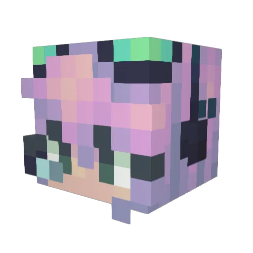 HopeOSv3 Minecraft avatar head, 3D render