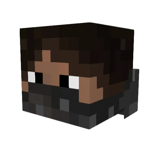 HopeOfSolace Minecraft avatar head, 3D render