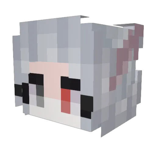 HopeSofia Minecraft avatar head, 3D render