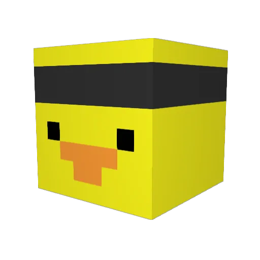 HopeSoup Minecraft avatar head, 3D render