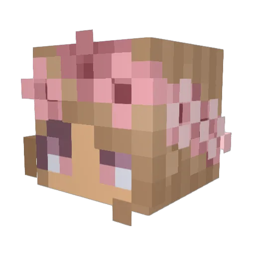 Hope_maeeee Minecraft avatar head, 3D render